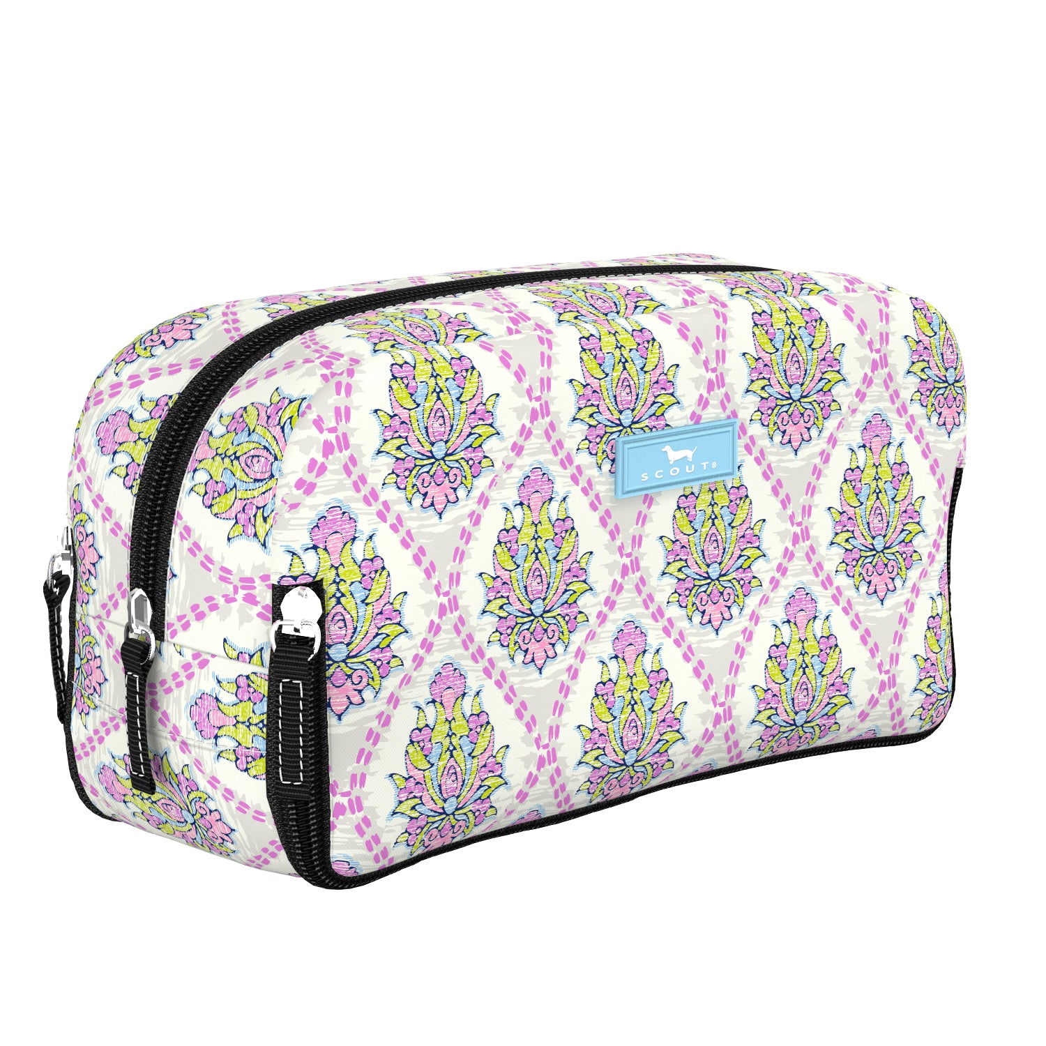 Set of 3 Travel Toiletry Pouches Green Hyacinth