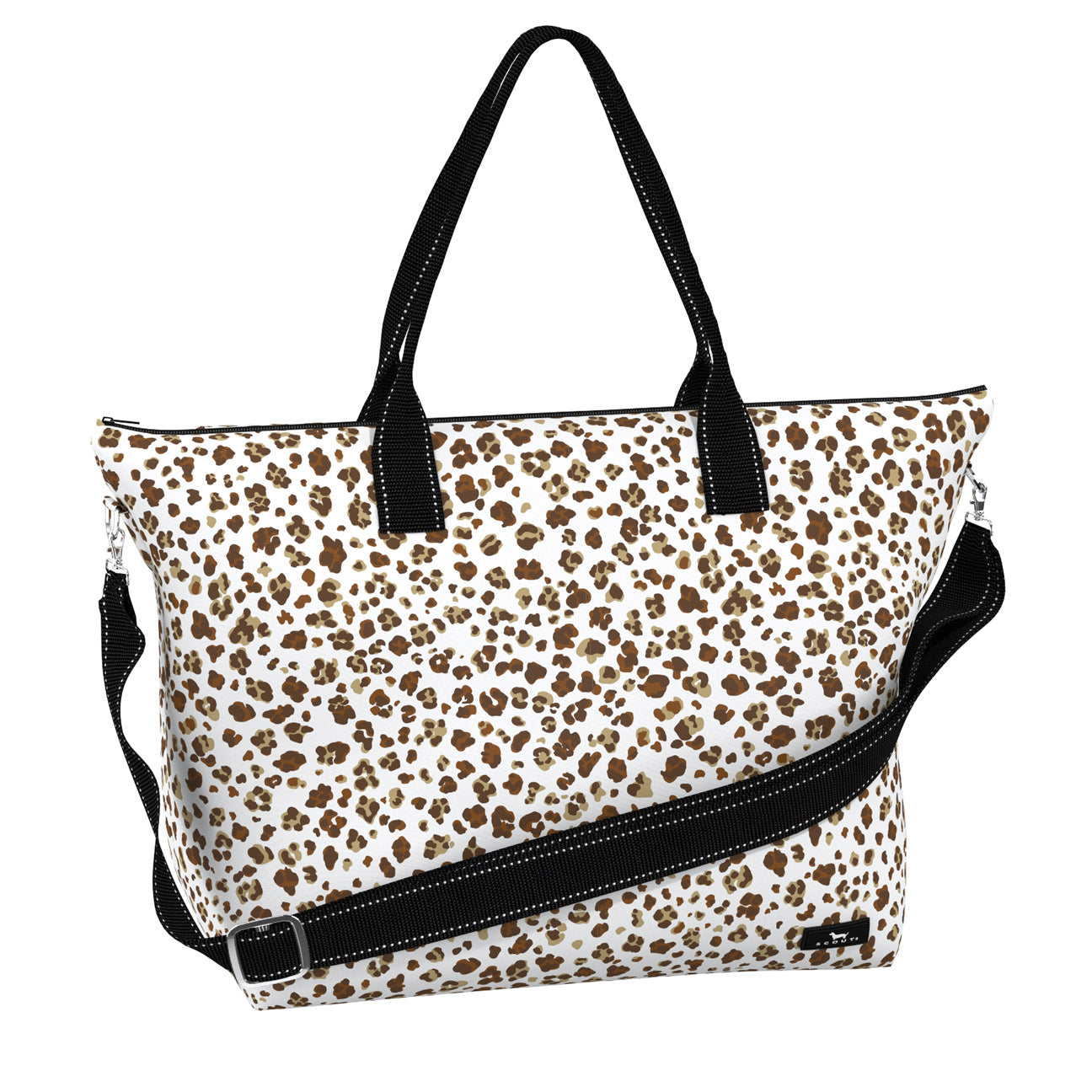 folding travel tote bag Overpacker Foldable Travel Bag - Faux Paws Pattern