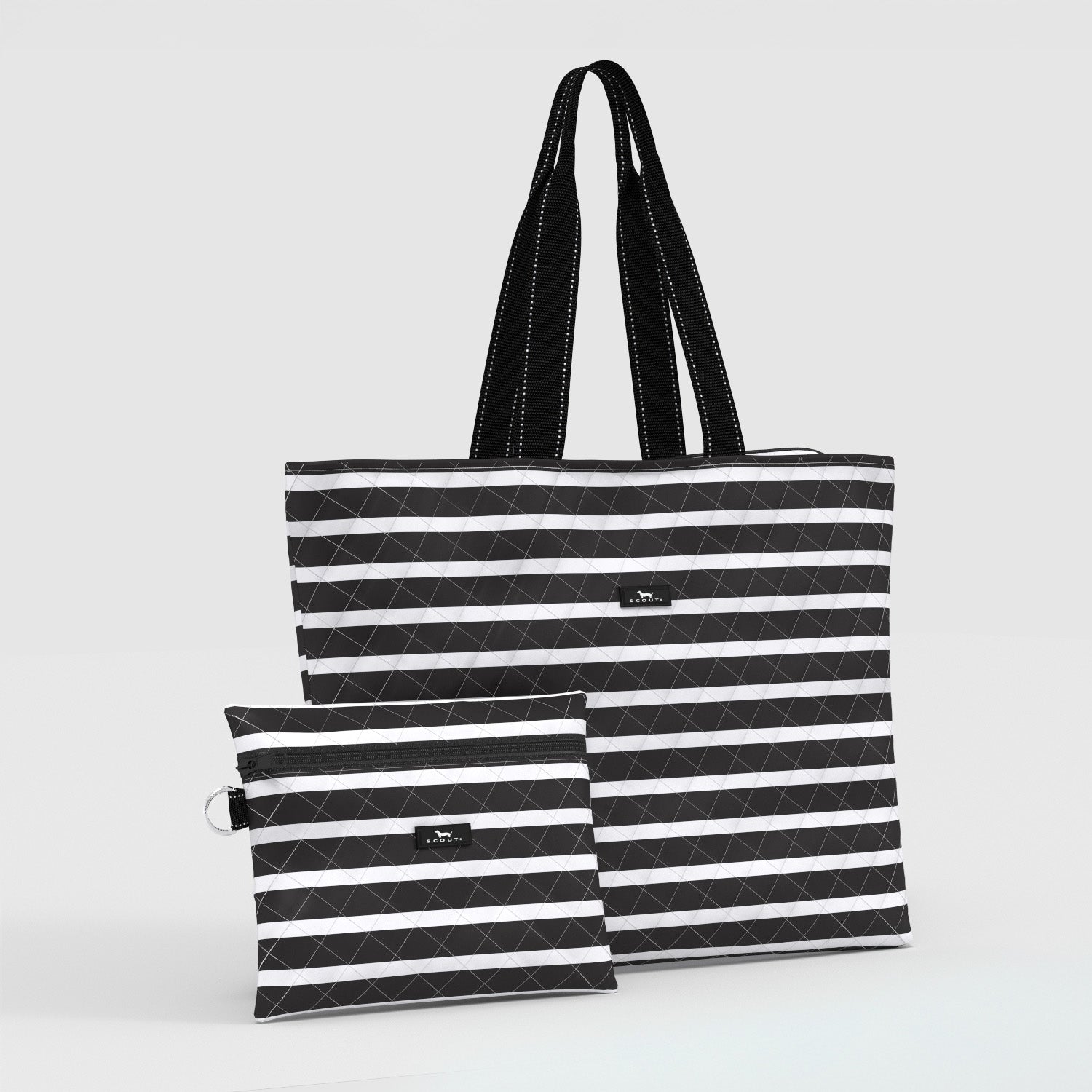 black tote travel bag Heys Puffer Bag, Discreet Colors Recycled Travel Tote Bag Natural