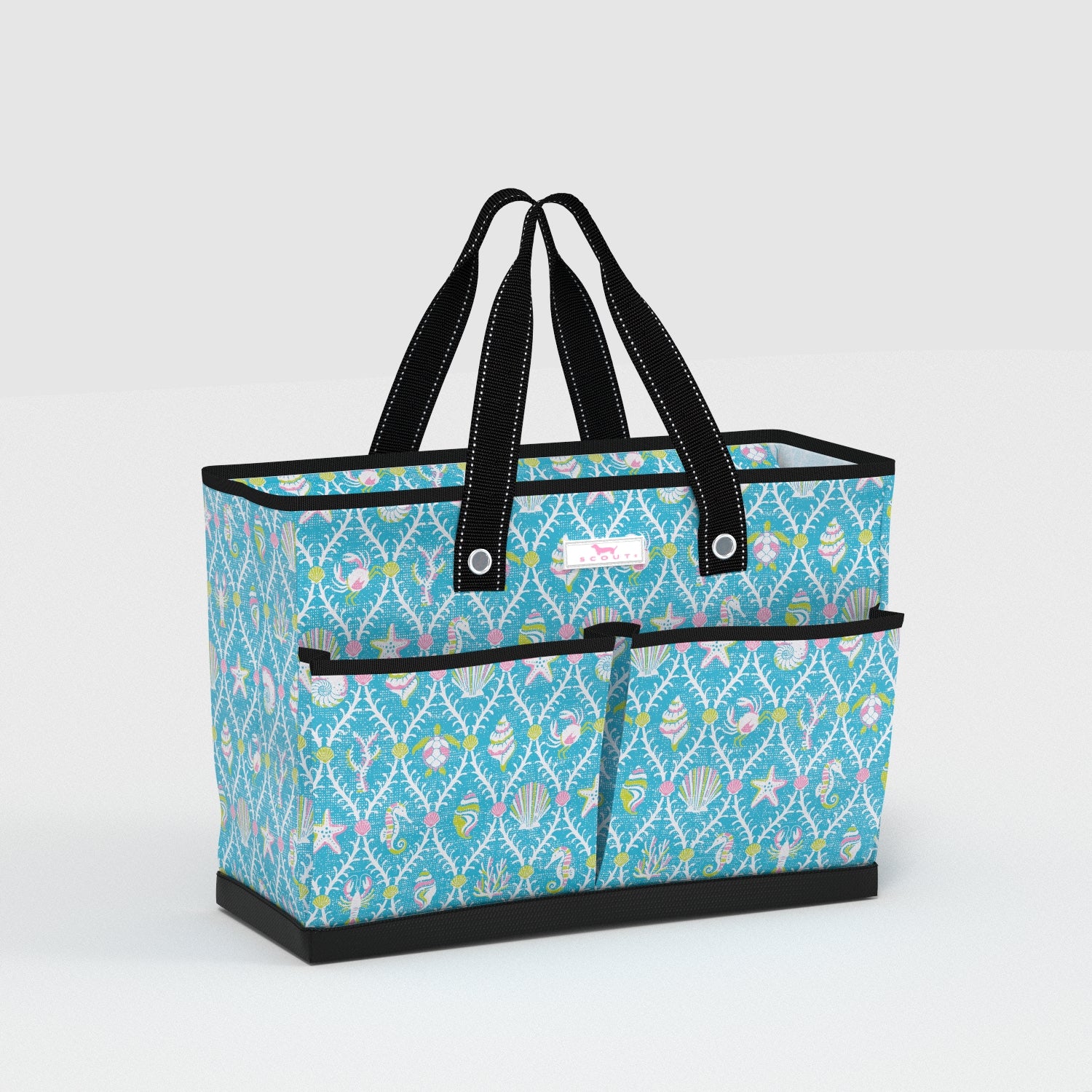Ben Pocket Tote - Aqua La Vista