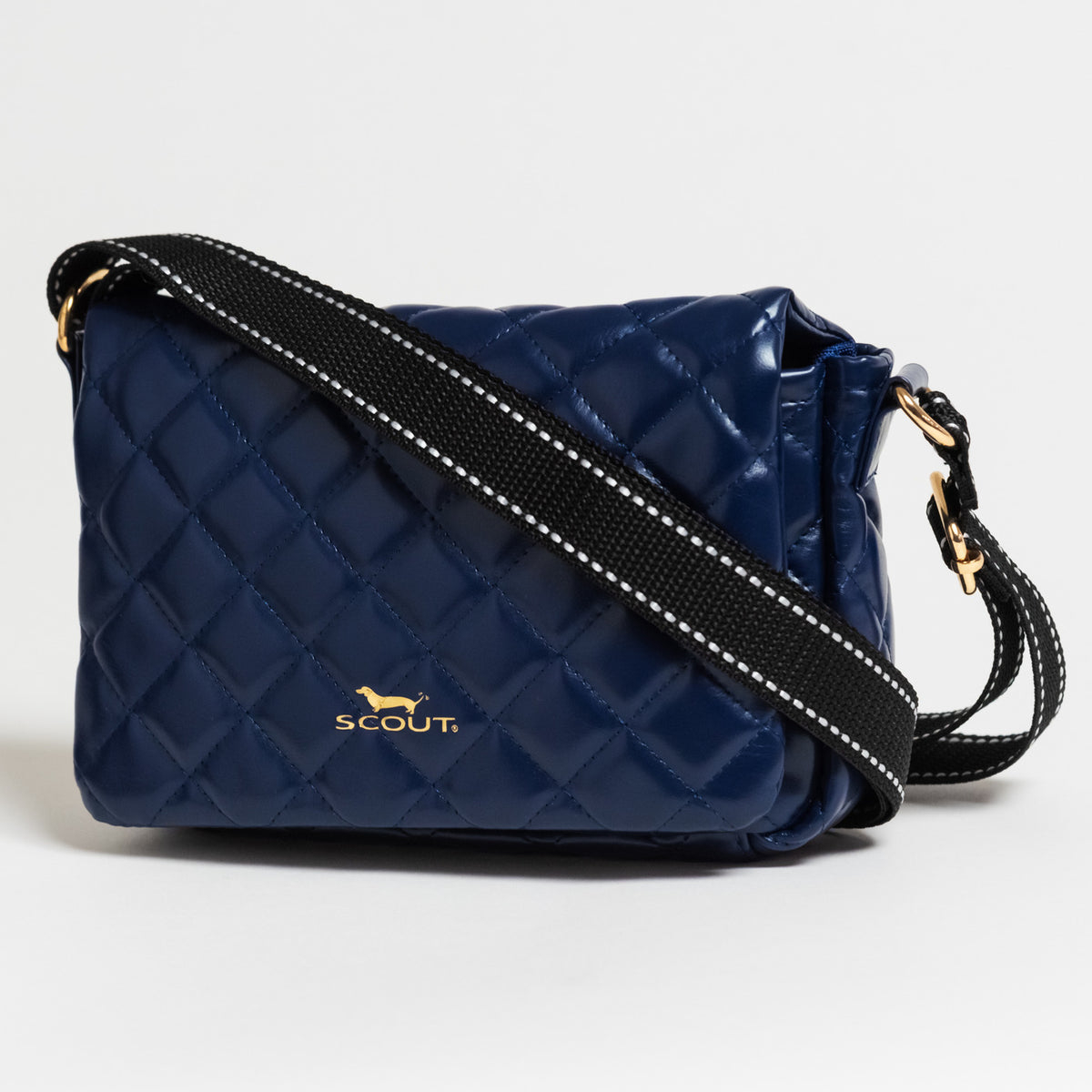 Navy quilted handbag deals