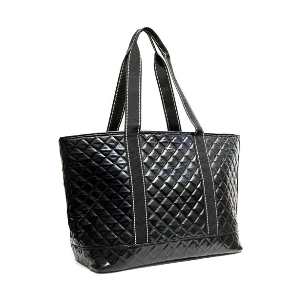 Quilted Woven Tote Large