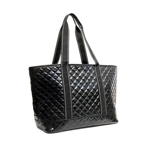 Quilted Woven Tote Large