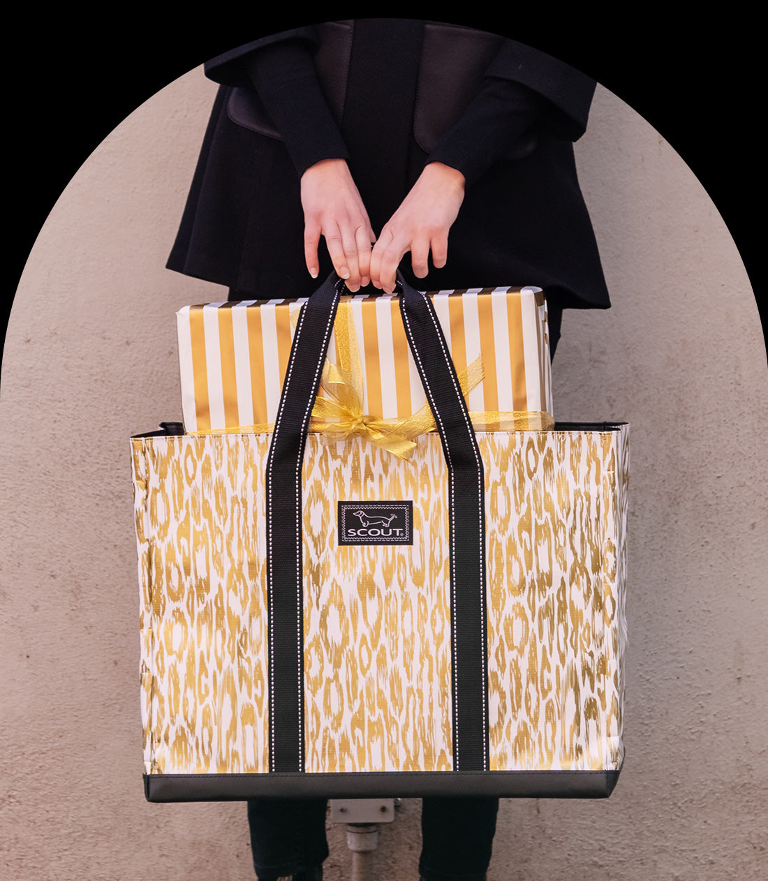 Authentic LOUIS VUITTON Orange Paper Shopping Gift Bag - Size 15,5