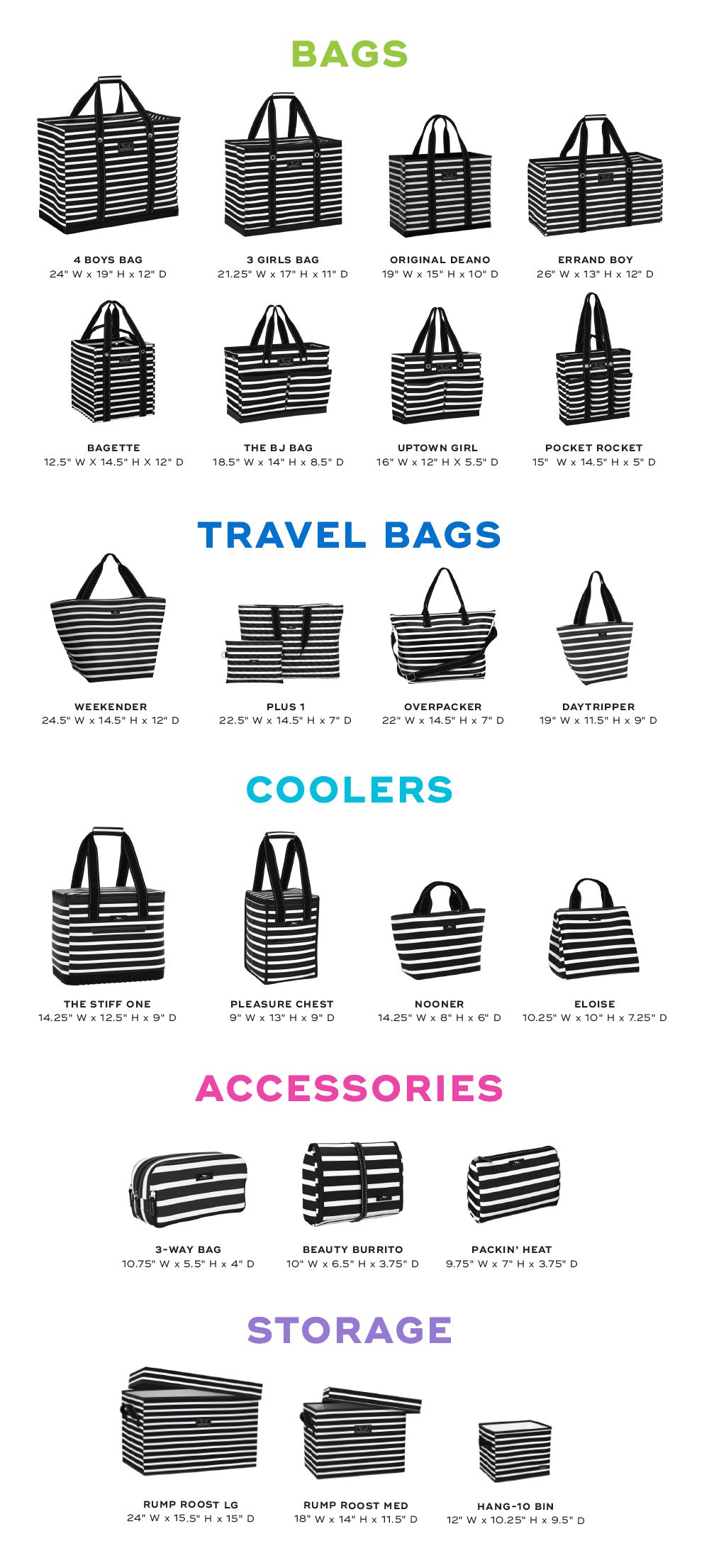 Scout Bags Size Chart Guide Find Your Perfect Fit