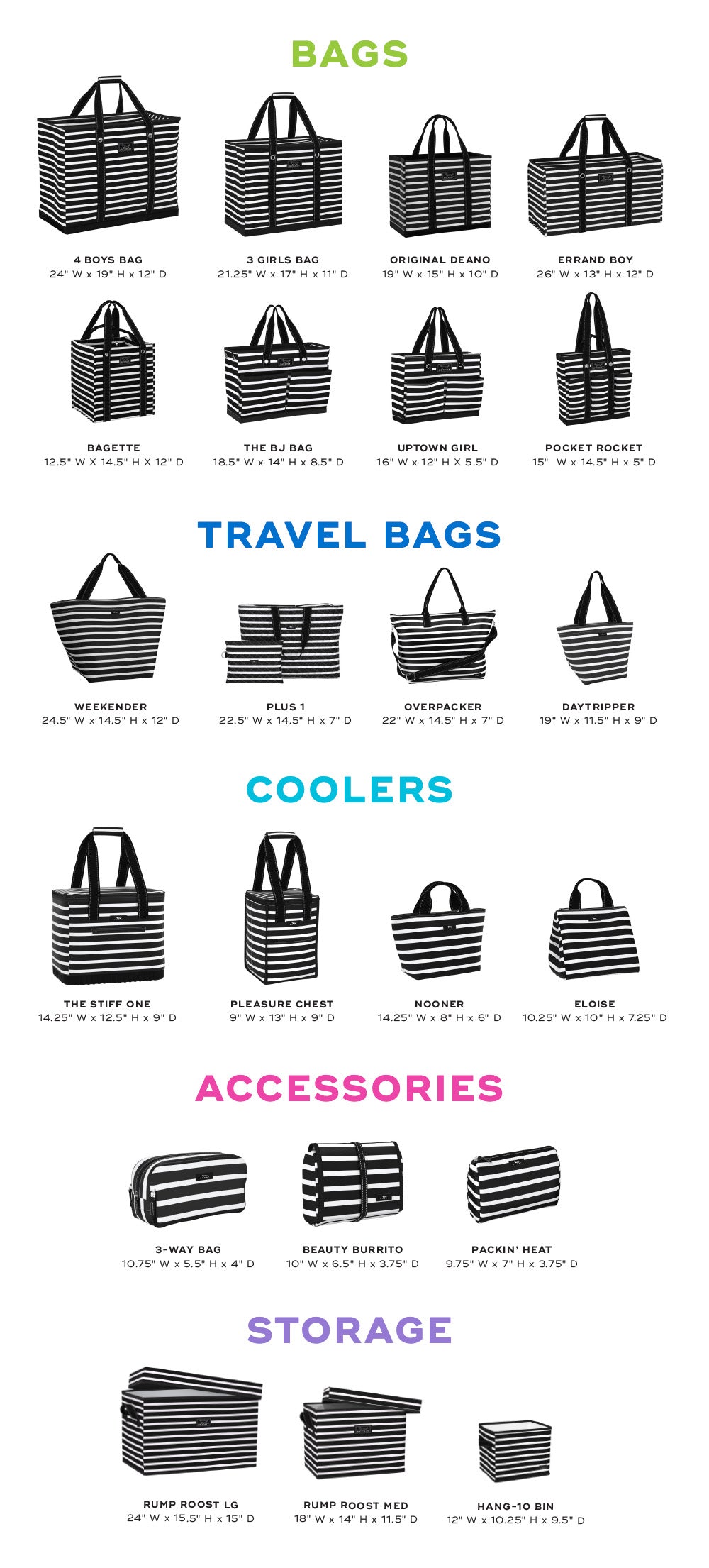 Bag Allowance and Dimensions