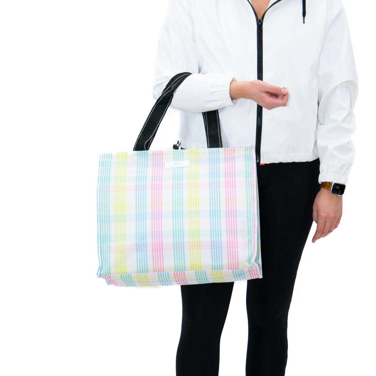 2-in-1 Mesh Beach Tote Bag with Detachable Cooler Bag