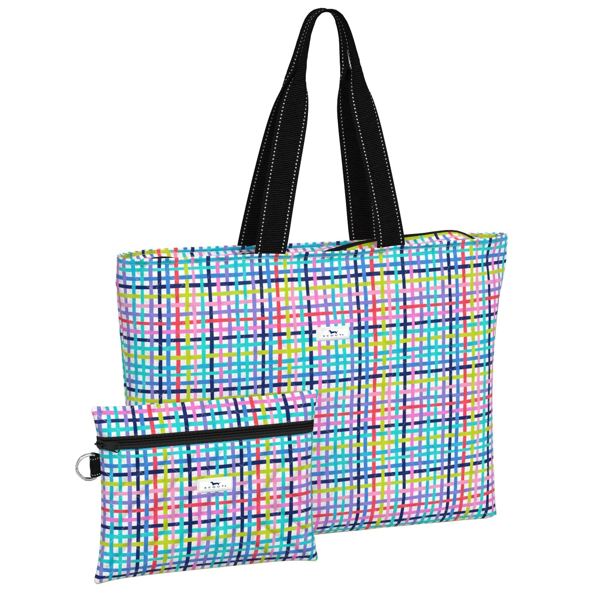 Plus 1 Foldable Travel Bag - Off the Grid Pattern