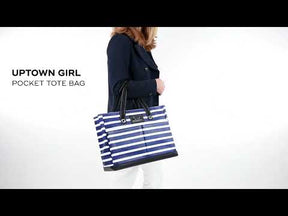 Uptown Girl Pocket Tote Bag