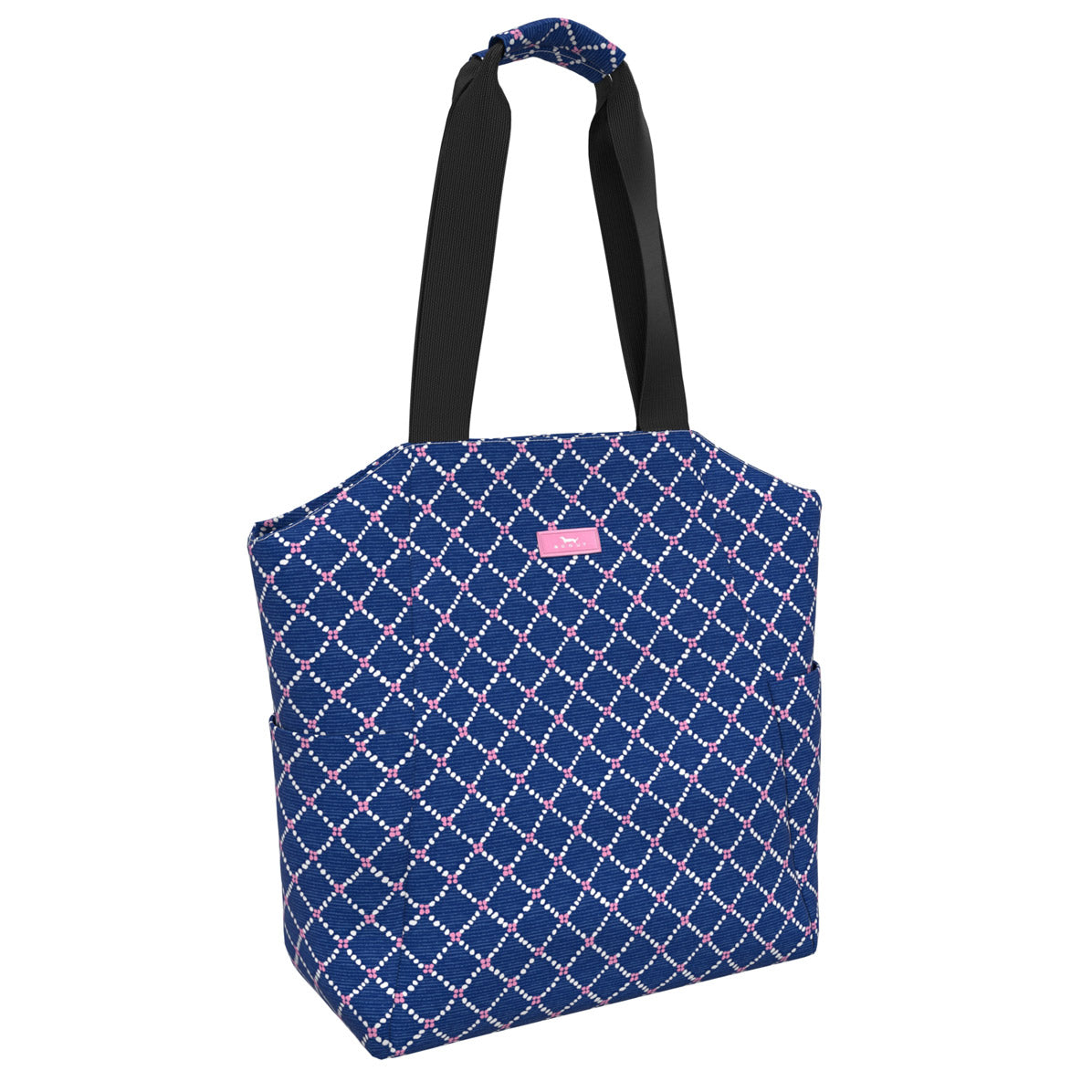 Geo Tote Bag - Blue, Yellow and Pink - not just a shop