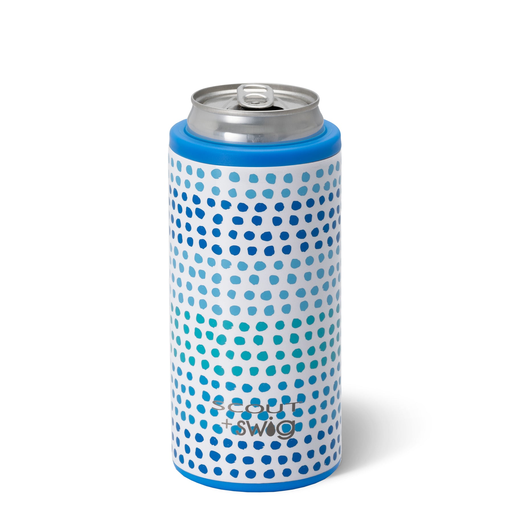 Swig Life Coral Me Crazy Skinny Can Cooler Coozy (12oz) Turquoise